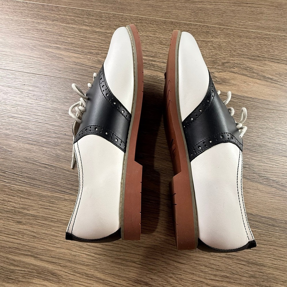 Eastland Sadie Saddle Shoes Womens Black White Leather Oxford Memory Foam 11 - Picture 9 of 13